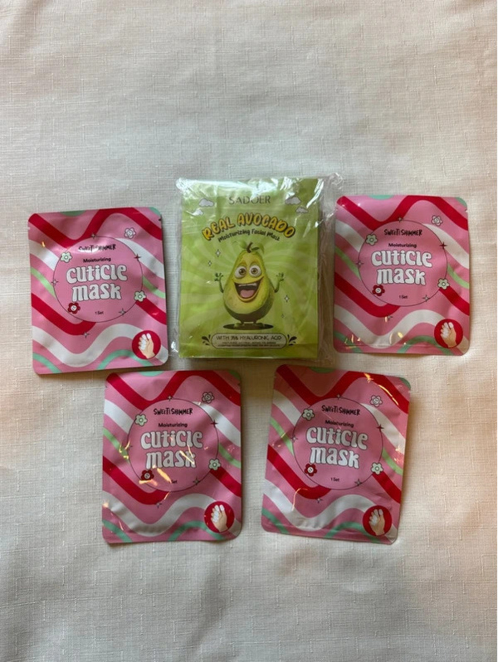 Sadoer 8 Avocado Masks + 4 Cuticle Masks